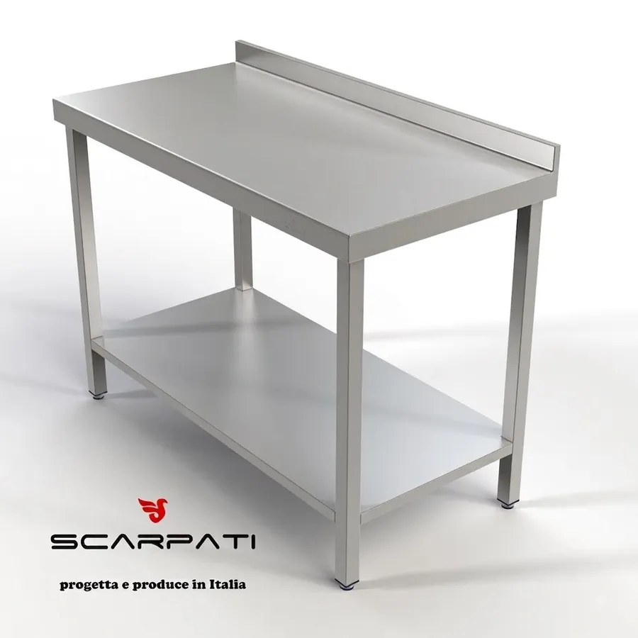 Tavolo da lavoro in acciaio inox AISI 304