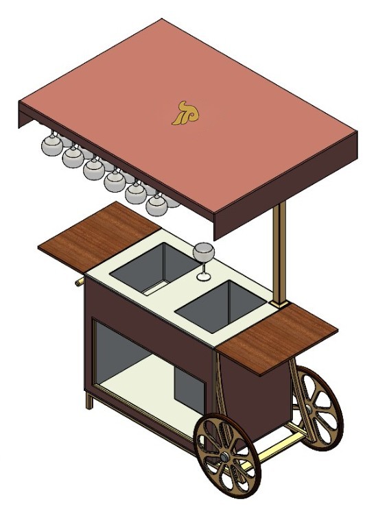 Carrello spumante, vista 3