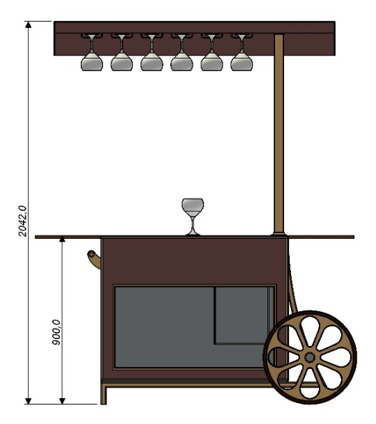 Carrello spumante, vista 6