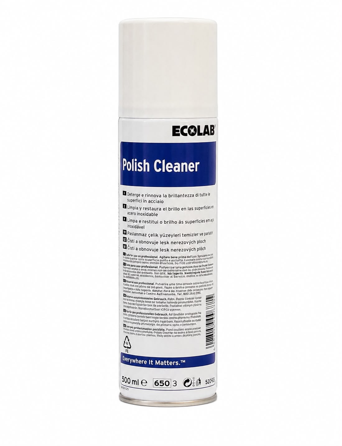 Polish Cleaner - spray detergente e lucidante professionale per acciaio inox